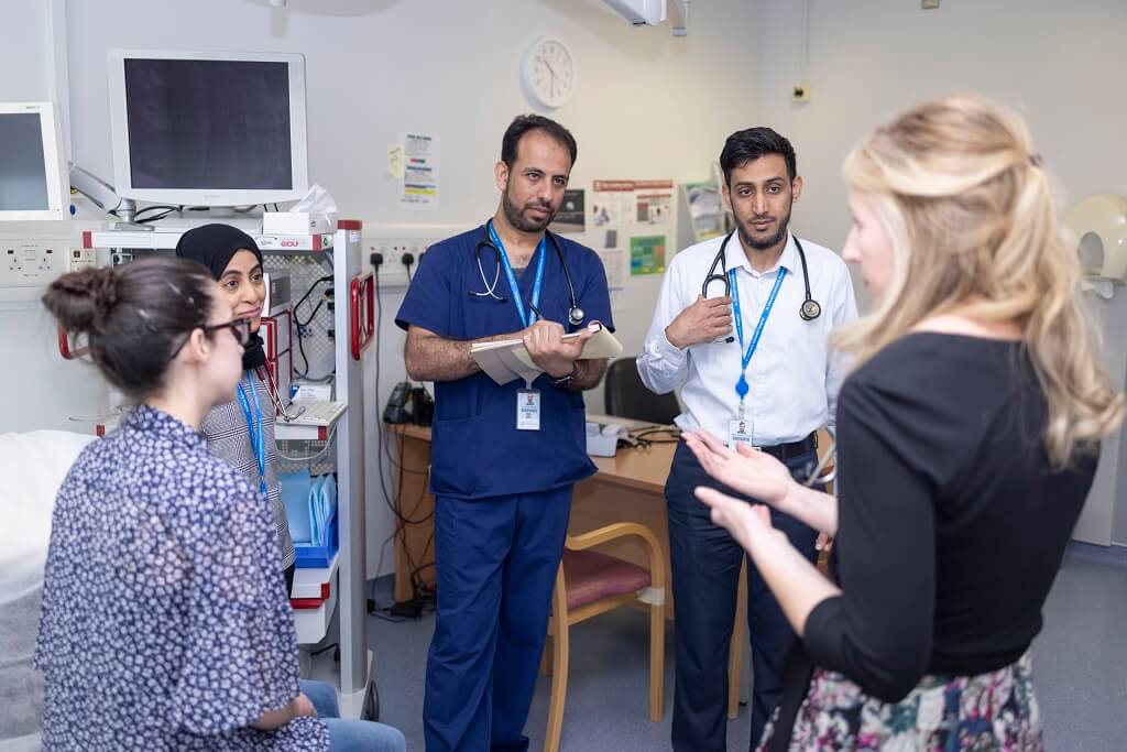 International Trainees with Consultant and patient